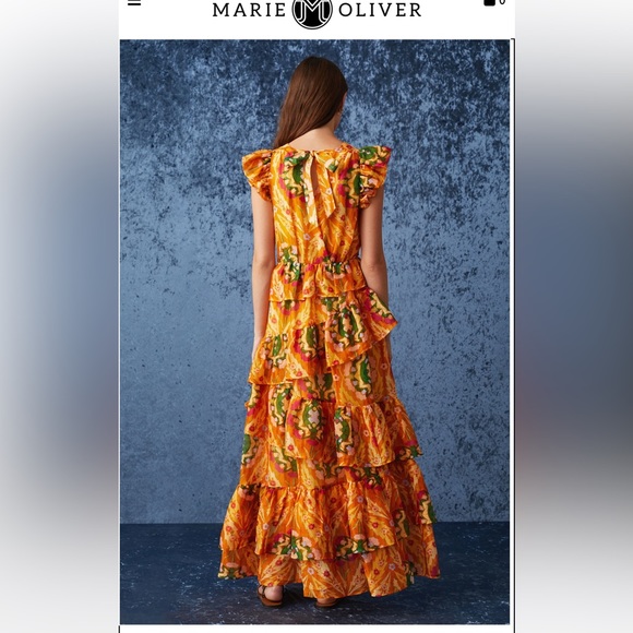 NEW NWT Marie, Oliver, Marisol Marigold Trellis 10 - Picture 2 of 5